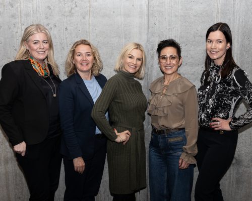 Ragnheiður Eyjólfsdóttir, Rósa Júlía Steinþórsdóttir, Tinna Gilbertsdóttir, Sandra Antonsdóttir og Silja Baldvinsdóttir. Á myndin vantar þrjár stjórnarkonur, þær Fanneyju Björku Friðriksdóttur, Ingveldi Ástu Björnsdóttur og Unni Svölu Vilhjálmsdóttur.